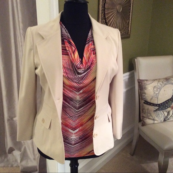 plus size cream pantsuit